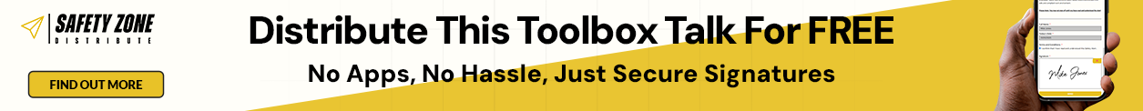 Workplace Housekeeping Toolbox Talk
