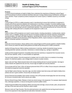 Lockout/Tagout (LOTO) Procedures Toolbox Talk